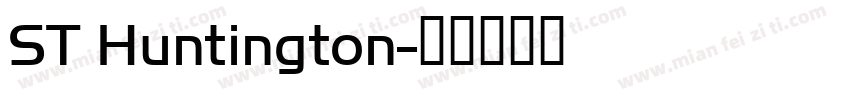 ST Huntington字体转换